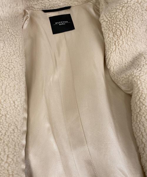 WEEKEND Max Mara（ウィークエンド マックスマーラ）WEEKEND Max Mara (ウィークエンド マックスマーラ) テディベアコート ベージュ サイズ:SIZE 38の古着・服飾アイテム