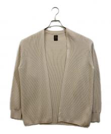 BATONER（バトナ―）の古着「ハードツイストウールノーボタンカーディガン」｜ベージュ