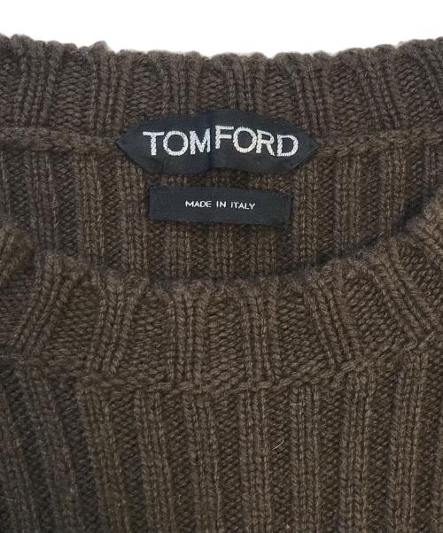 TOM FORD（トムフォード）TOM FORD (トムフォード) コマンドセーター ブラウン サイズ:50の古着・服飾アイテム