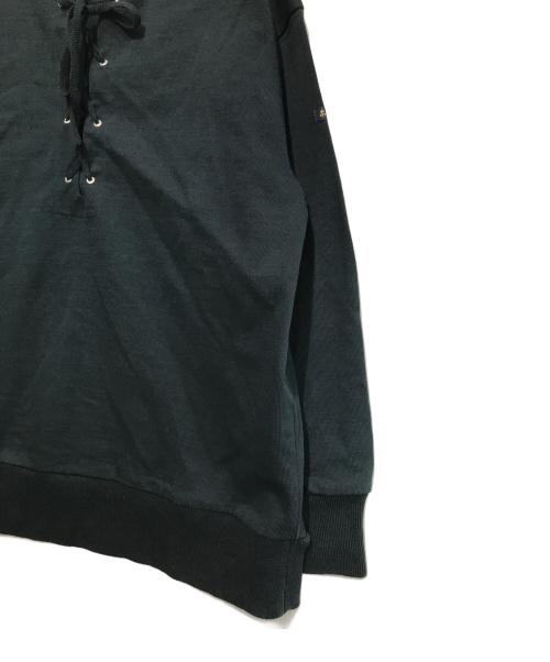 Le minor（ルミノア）Le minor (ルミノア) レースアップカットソー ブラック サイズ:1の古着・服飾アイテム