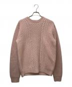 SLOANEスローン）の古着「ケーブルニット SL6W-228」｜ピンク