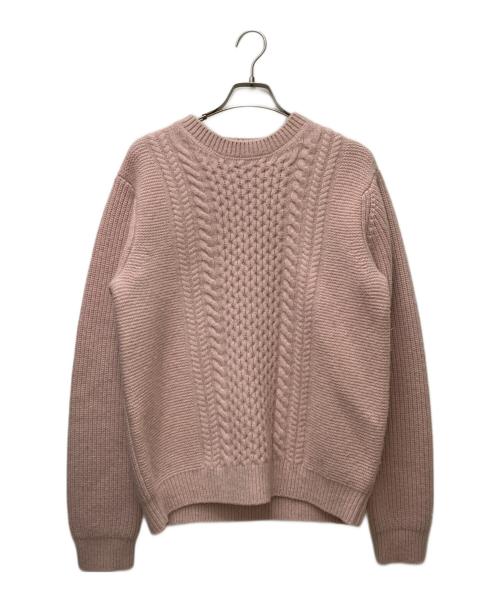 SLOANE（スローン）SLOANE (スローン) ケーブルニット SL6W-228 ピンク サイズ:４の古着・服飾アイテム