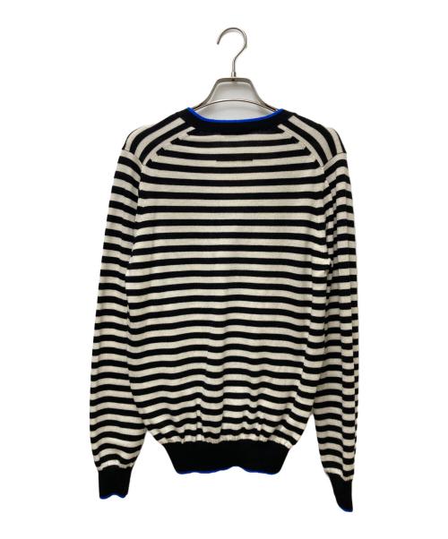 SLOANE（スローン）SLOANE (スローン) ボーダーVネックカーディガン SL6W-211 アイボリー サイズ:2の古着・服飾アイテム