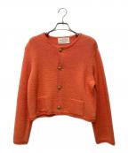 MACPHEEマカフィー）の古着「ハーフミラノリブ クロップドカーディガン」｜オレンジ