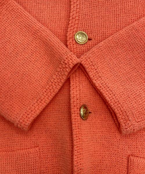 MACPHEE（マカフィー）MACPHEE (マカフィー) ハーフミラノリブ クロップドカーディガン オレンジ サイズ:S/Sの古着・服飾アイテム