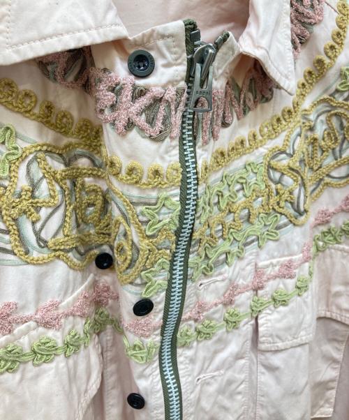 sacai（サカイ）sacai (サカイ) Eric Haze Code Embroidery L/S Shirt ピンク サイズ:1の古着・服飾アイテム