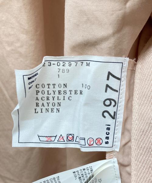 sacai（サカイ）sacai (サカイ) Eric Haze Code Embroidery L/S Shirt ピンク サイズ:1の古着・服飾アイテム