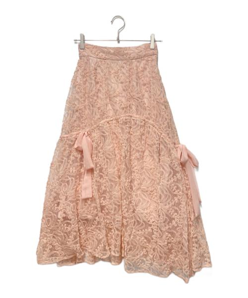 Snidel（スナイデル）Snidel (スナイデル) バリエチュールスカート ピンクの古着・服飾アイテム