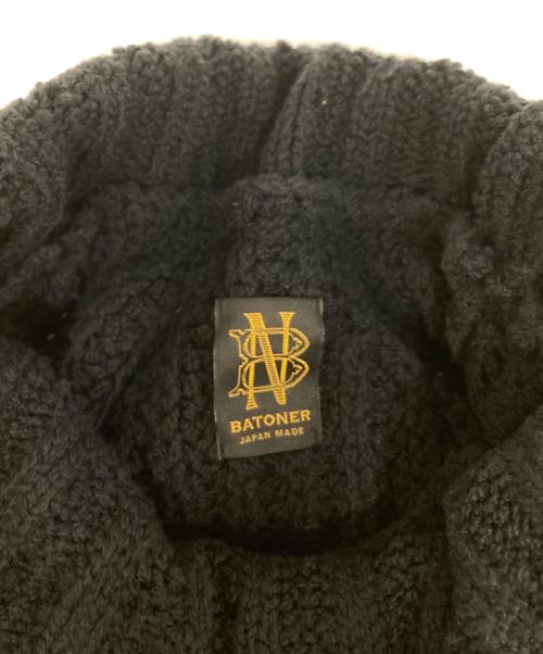 BATONER（バトナ―）BATONER (バトナ―) ウールチャンキーシグネチャーハイネックニット ネイビー サイズ:1の古着・服飾アイテム