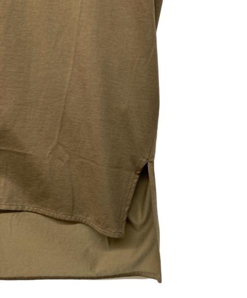 INED（イネド）INED (イネド) フレンチスリーブブラウス カーキ サイズ:9の古着・服飾アイテム