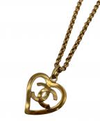 CHANELシャネル）の古着「ココマークハートネックレス」