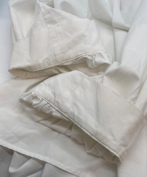 ADORE（アドーア）ADORE (アドーア) クリスピークロスギャザースリーブブラウス ホワイト サイズ:38の古着・服飾アイテム