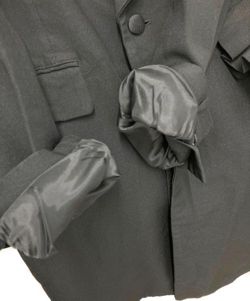 COMME des GARCONS（コムデギャルソン）COMME des GARCONS (コムデギャルソン) フリルロングジャケット ブラック サイズ:XSの古着・服飾アイテム