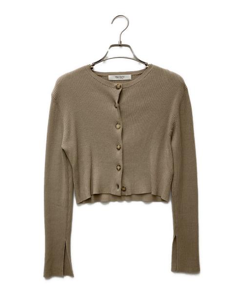 HER LIP TO（ハーリップトゥ）HER LIP TO (ハーリップトゥ) All Day Long Ribbed Knit Set 1221205003 ベージュ サイズ:Mの古着・服飾アイテム