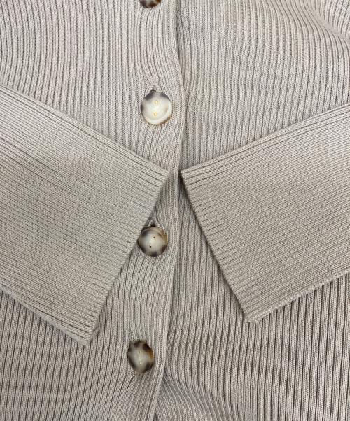 HER LIP TO（ハーリップトゥ）HER LIP TO (ハーリップトゥ) All Day Long Ribbed Knit Set 1221205003 ベージュ サイズ:Mの古着・服飾アイテム