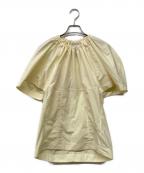 3.1 phillip limスリーワンフィリップリム）の古着「コットンポプリンショートスリーブブラウス」｜イエロー