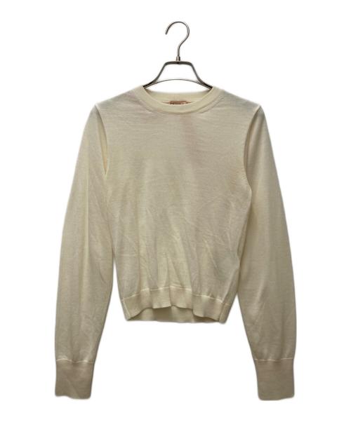 N°21（ヌメロヴェントゥーノ）N°21 (ヌメロヴェントゥーロ) クルーネックニット アイボリー サイズ:38の古着・服飾アイテム