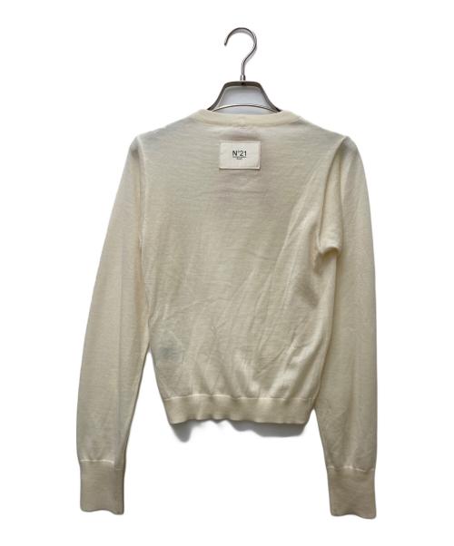 N°21（ヌメロヴェントゥーノ）N°21 (ヌメロヴェントゥーロ) クルーネックニット アイボリー サイズ:38の古着・服飾アイテム