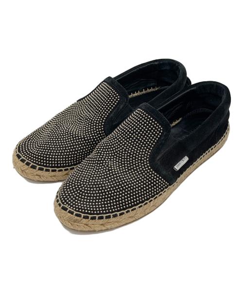 JIMMY CHOO（ジミーチュウ）JIMMY CHOO (ジミーチュウ) エスパドリーユシューズ ブラック サイズ:40の古着・服飾アイテム