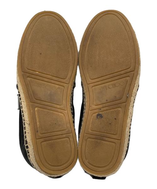 JIMMY CHOO（ジミーチュウ）JIMMY CHOO (ジミーチュウ) エスパドリーユシューズ ブラック サイズ:40の古着・服飾アイテム