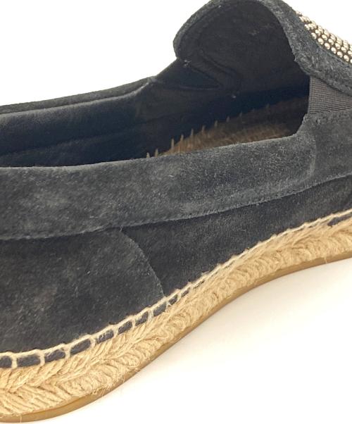 JIMMY CHOO（ジミーチュウ）JIMMY CHOO (ジミーチュウ) エスパドリーユシューズ ブラック サイズ:40の古着・服飾アイテム