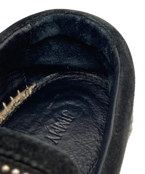 JIMMY CHOO（ジミーチュウ）JIMMY CHOO (ジミーチュウ) エスパドリーユシューズ ブラック サイズ:40の古着・服飾アイテム