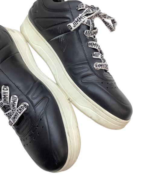 JIMMY CHOO（ジミーチュウ）JIMMY CHOO (ジミーチュウ) ローカットスニーカー ブラック サイズ:40の古着・服飾アイテム