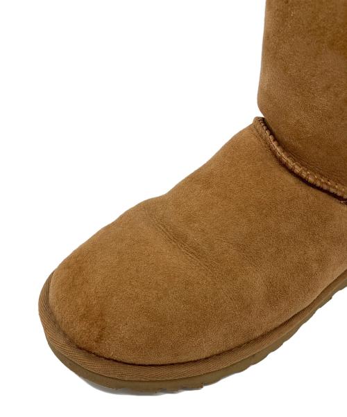UGG Australia（アグ オーストラリア）UGG Australia (アグ オーストラリア) ムートン ブーツ ショート ミドル スエード　ベイリーボウ　Bailey Bow ブラウン サイズ:23の古着・服飾アイテム