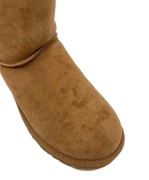 UGG Australia（アグ オーストラリア）UGG Australia (アグ オーストラリア) ムートン ブーツ ショート ミドル スエード　ベイリーボウ　Bailey Bow ブラウン サイズ:23の古着・服飾アイテム