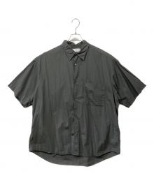 Graphpaper（グラフペーパー）の古着「BROAD S/S OVERSIZED REGULAR COLLAR SHIRT」｜グレー