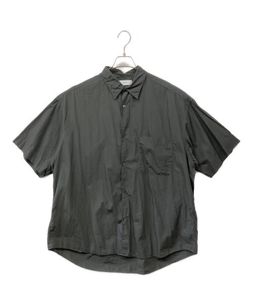 Graphpaper（グラフペーパー）Graphpaper (グラフペーパー) BROAD S/S OVERSIZED REGULAR COLLAR SHIRT グレー サイズ:Fの古着・服飾アイテム