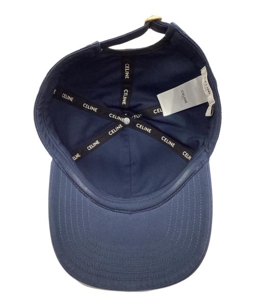 CELINE（セリーヌ）CELINE (セリーヌ) ロゴベースボールキャップ ネイビー サイズ:Lの古着・服飾アイテム