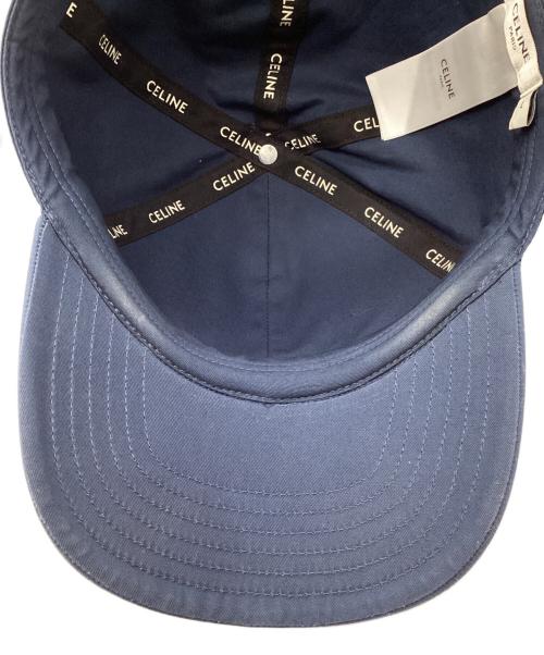 CELINE（セリーヌ）CELINE (セリーヌ) ロゴベースボールキャップ ネイビー サイズ:Lの古着・服飾アイテム