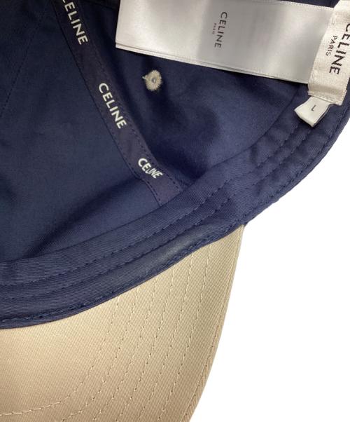 CELINE（セリーヌ）CELINE (セリーヌ) イニシャルロゴキャップ ネイビー サイズ:Lの古着・服飾アイテム