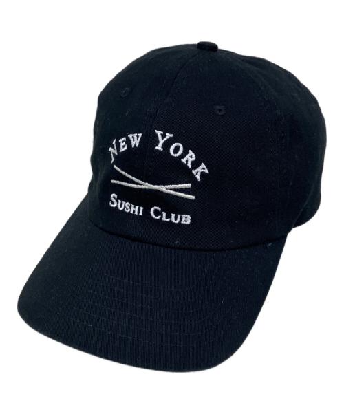 Sushi club（スシクラブ）Sushi Club (スシクラブ) Trucker Hat　6パネル刺繍キャップ ブラックの古着・服飾アイテム