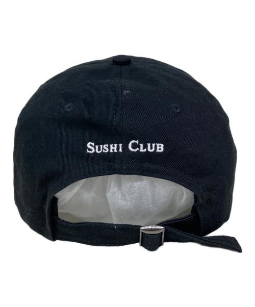 Sushi club（スシクラブ）Sushi Club (スシクラブ) Trucker Hat　6パネル刺繍キャップ ブラックの古着・服飾アイテム