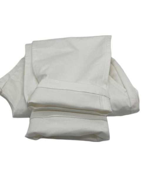 Bristol（ブリストル）Bristol (ブリストル) COOLMAX STRETCH WIDE CROPPED VENTILATION CHINO PANTS ホワイト サイズ:Ｓの古着・服飾アイテム