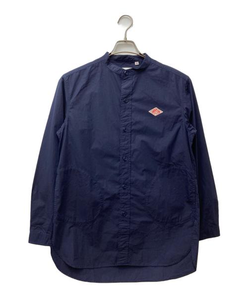 DANTON（ダントン）DANTON (ダントン) スタンドカラーワークシャツ ネイビー サイズ:38の古着・服飾アイテム