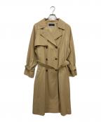 SHIPSシップス）の古着「ボイルギャバトレンチコート」｜ベージュ