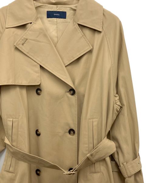 SHIPS（シップス）SHIPS (シップス) ボイルギャバトレンチコート ベージュ サイズ:38の古着・服飾アイテム