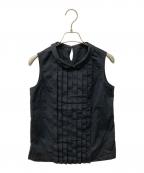 tricot COMME des GARCONSトリココムデギャルソン）の古着「ノースリーブブラウス」｜ブラック