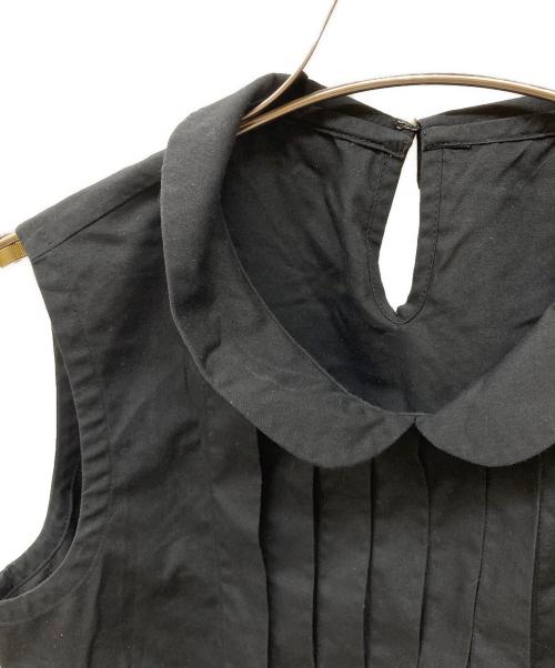 tricot COMME des GARCONS（トリココムデギャルソン）tricot COMME des GARCONS (トリココムデギャルソン) ノースリーブブラウス ブラック サイズ:Sの古着・服飾アイテム