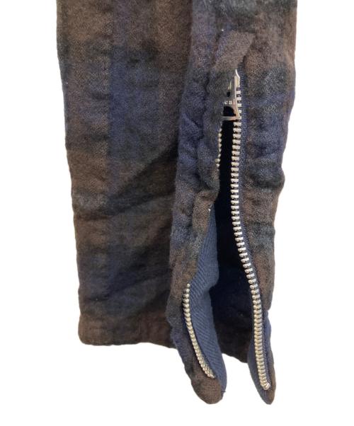 sacai（サカイ）sacai (サカイ) ベルテッドパンツ ネイビーの古着・服飾アイテム