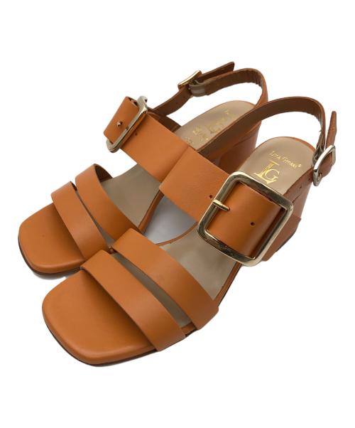 luca grossi（ルカグロッシ）Luca Grossi (ルカグロッシ) バックルヒール オレンジ サイズ:36の古着・服飾アイテム