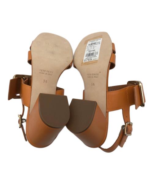 luca grossi（ルカグロッシ）Luca Grossi (ルカグロッシ) バックルヒール オレンジ サイズ:36の古着・服飾アイテム