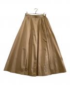 ADOREアドーア）の古着「モノテックスカート」｜キャメル