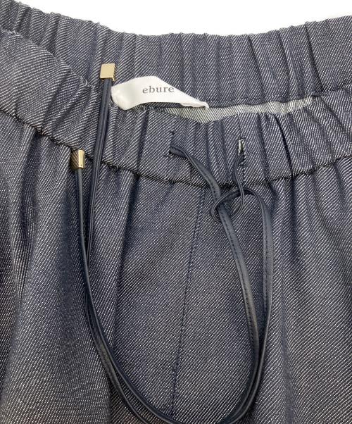 ebure（エブール）ebure (エブール) デニムライクウールサーキュラースカート ネイビー サイズ:SIZE 38の古着・服飾アイテム
