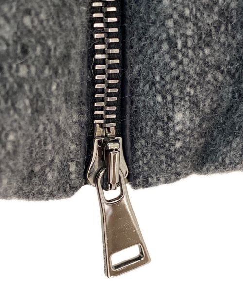 MONCLER（モンクレール）MONCLER (モンクレール) ウールカシミヤダウンジャケット グレーの古着・服飾アイテム