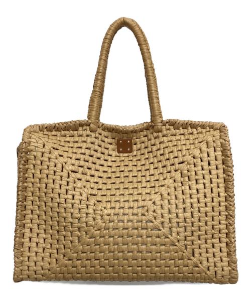 Salvatore Ferragamo（サルヴァトーレ フェラガモ）Salvatore Ferragamo (サルヴァトーレ フェラガモ) BASKET BAG ベージュの古着・服飾アイテム