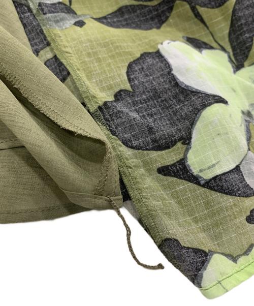 BALLSEY（ボールジィ）BALLSEY (ボールジィ) マグノリアプリント ギャザーロングスカート グリーン サイズ:36の古着・服飾アイテム